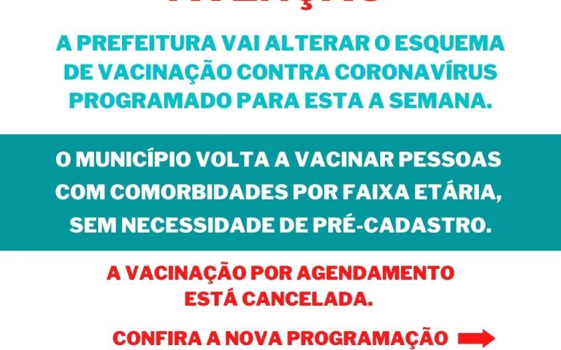 Prefeitura de João Monlevade altera esquema de vacinação contra Covid-19