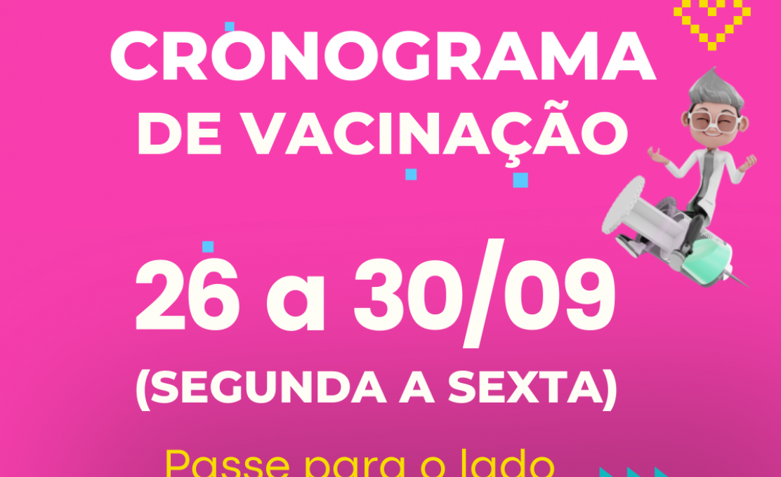 Confira o cronograma semanal da vacinação contra o coronavírus em João Monlevade