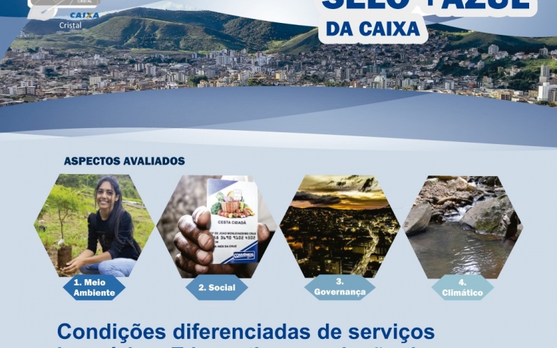 João Monlevade é a primeira cidade de Minas a receber o Selo Município + Azul da Caixa