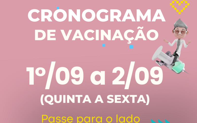 Confira o cronograma de vacinação contra a Covid em João Monlevade