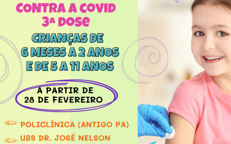 João Monlevade começa a aplicar 3ª dose em crianças