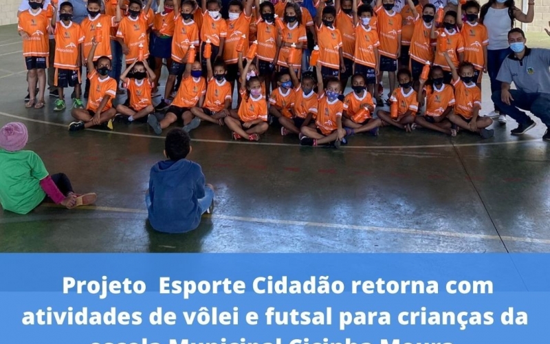 Projeto na Escola Municipal Cicinha Moura leva esporte e bem estar para os alunos
