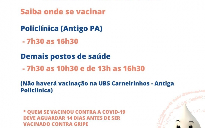Prefeitura de João Monlevade retoma vacinação contra gripe (influenza)