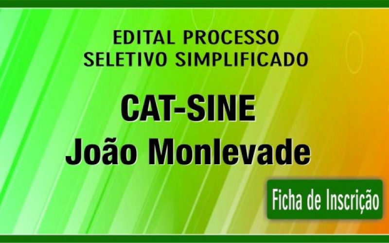 CAT/SINE PUBLICA EDITAL PARA CADASTRO EM CURSO DE PREPARAÇÃO PARA O JOVEM APRENDIZ