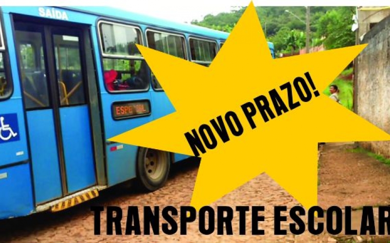 Prefeitura abre novo prazo de inscrições para o Transporte Escolar 2020