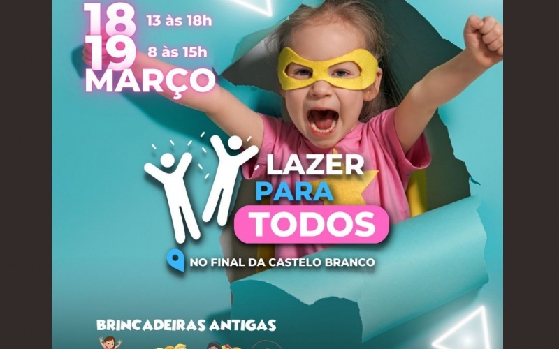 Prefeitura de João Monlevade lança Lazer Para Todos nos dias 18 e 19